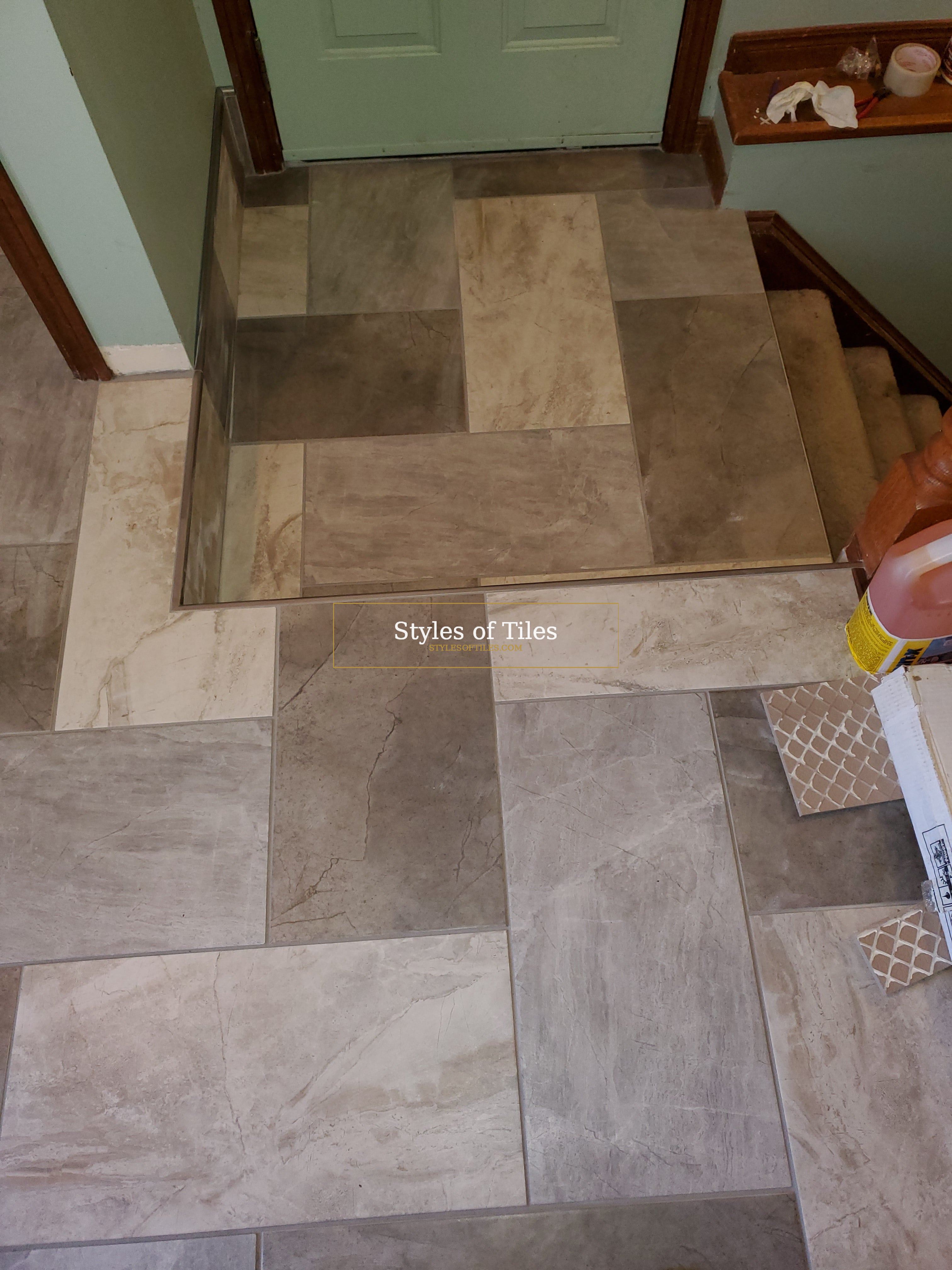 Entryway and hallway tile installation Brant County