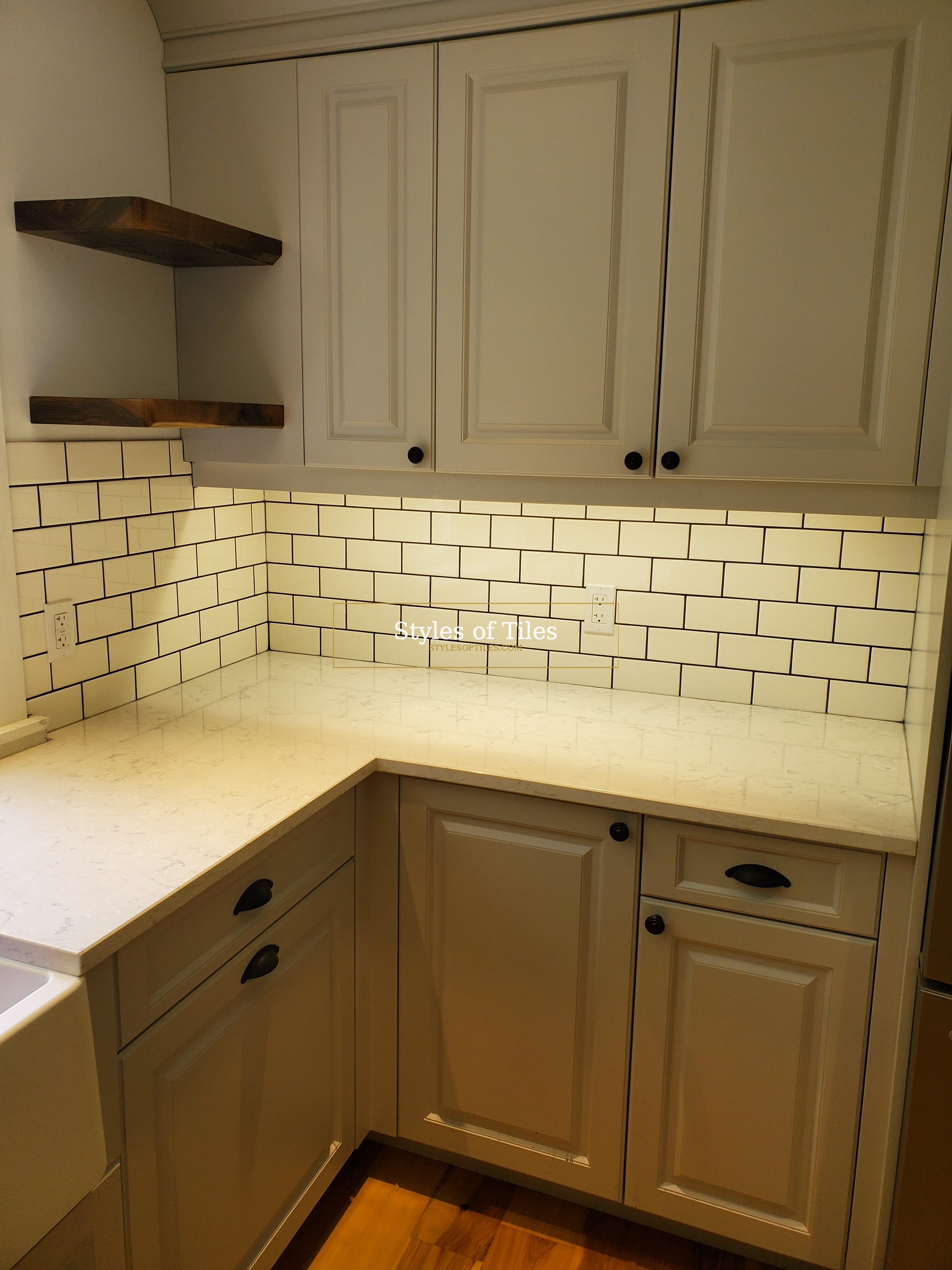 Kitchen backsplash tile installation Brant County Ontario