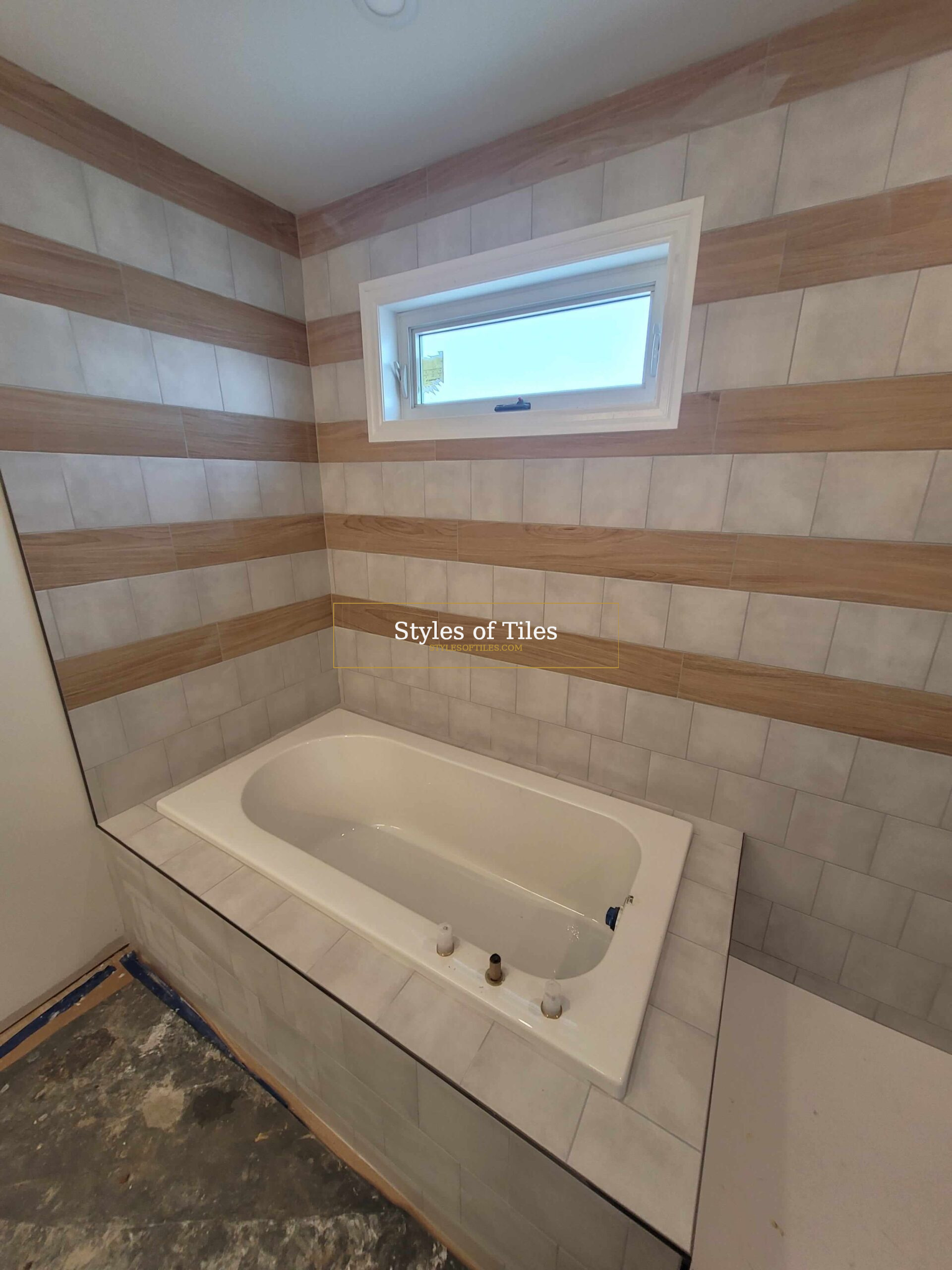 Tile shower with built-in niche Norfolk County Ontario