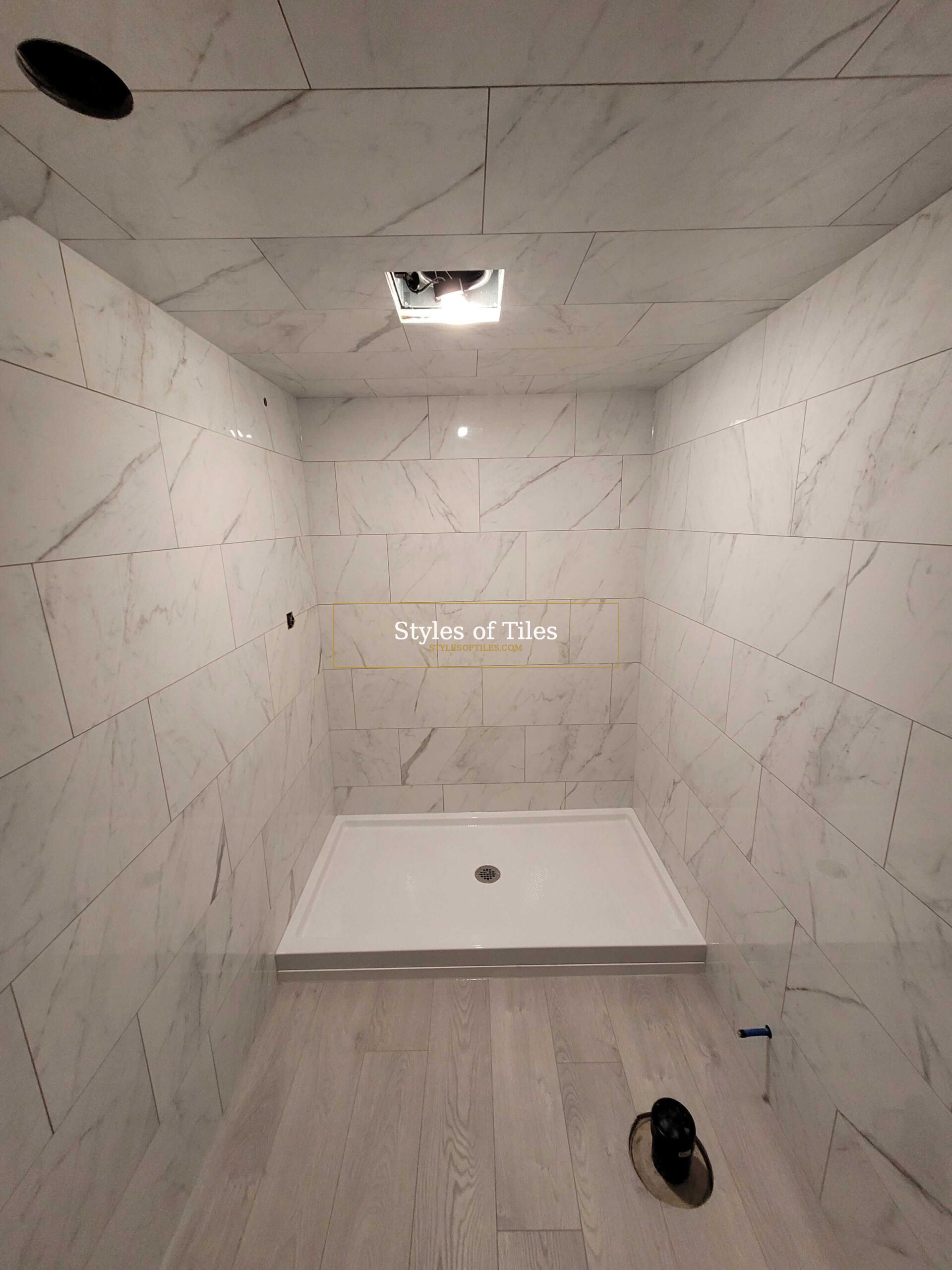 Porcelain shower tile installation Haldimand County
