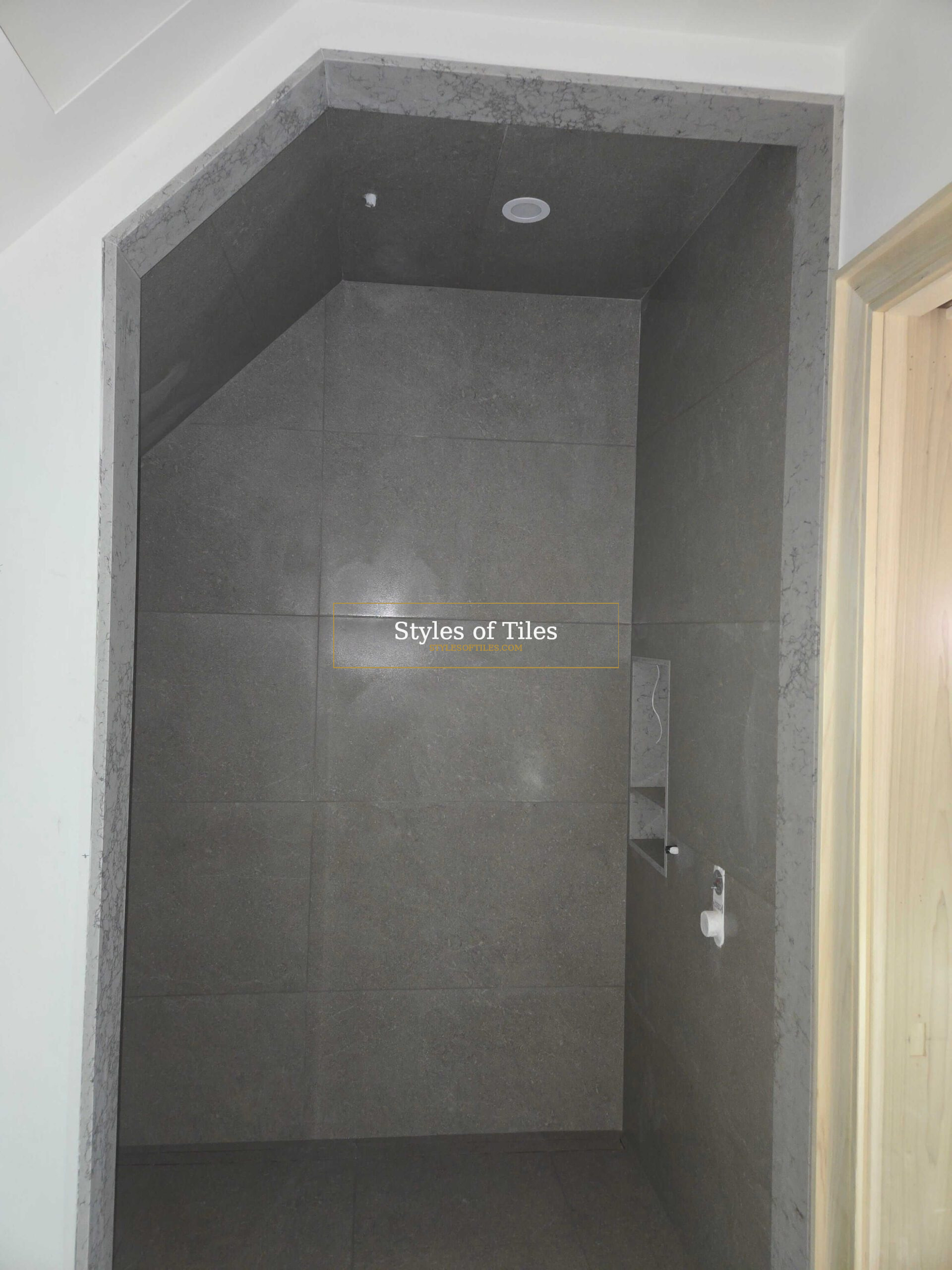 Custom tile work master bathroom Norfolk County