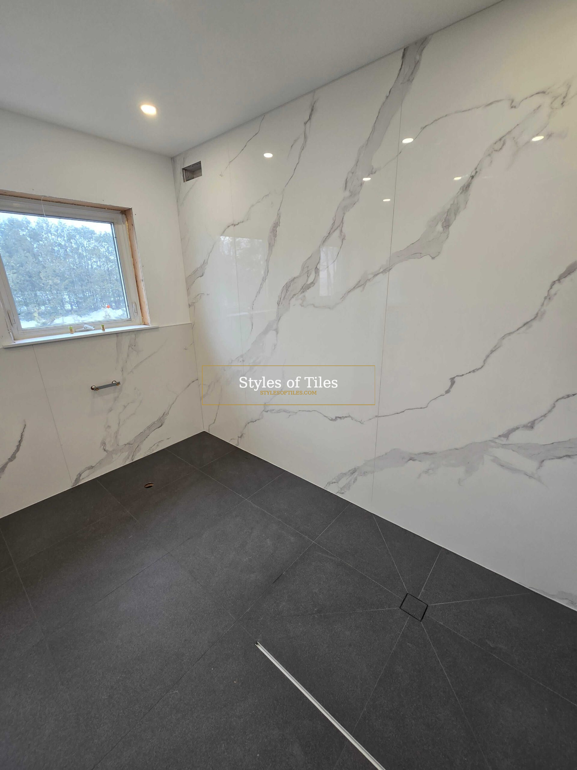 Bathroom tile work