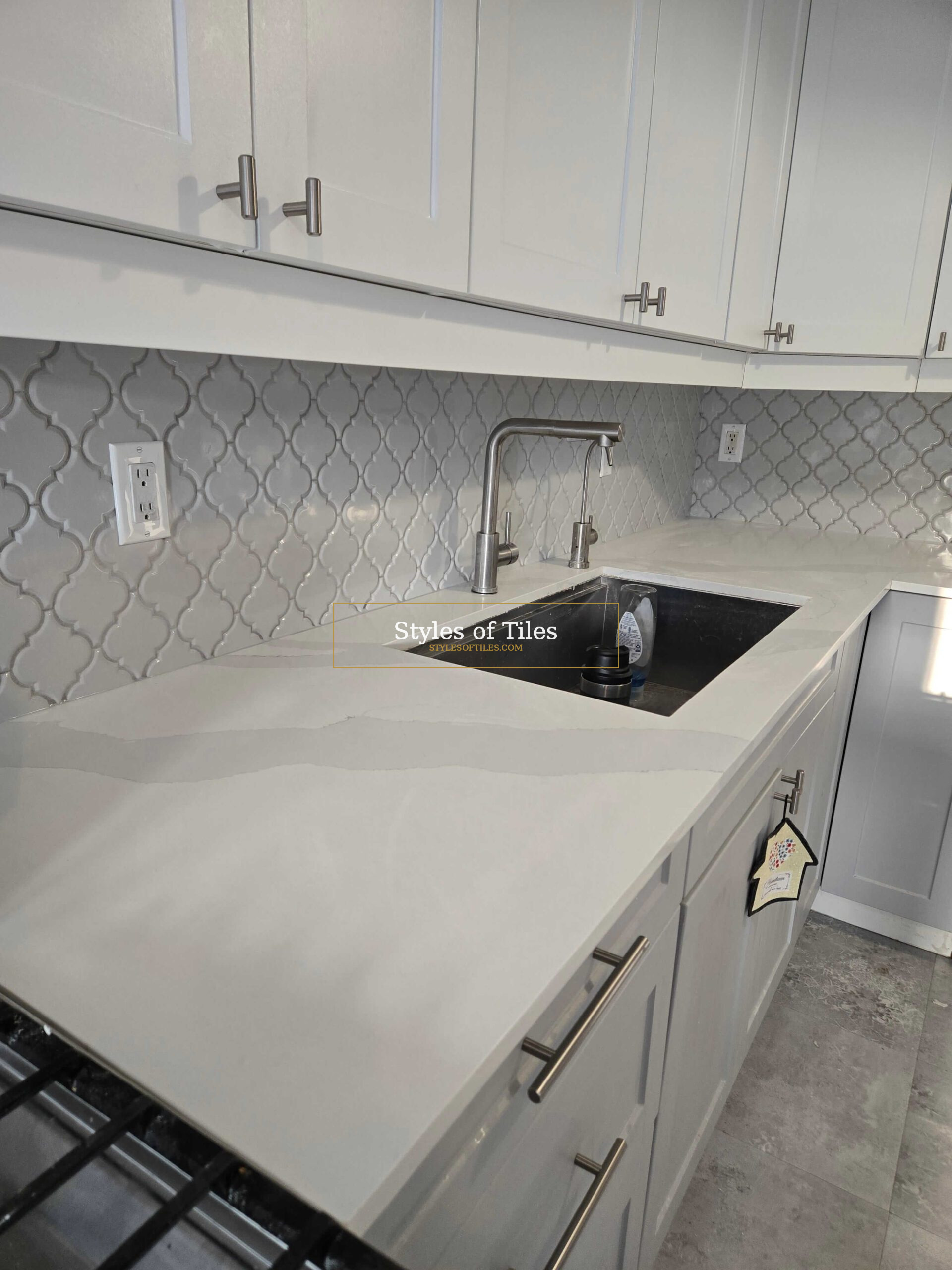 Lantern shaped tile backsplash Norfolk County Ontario